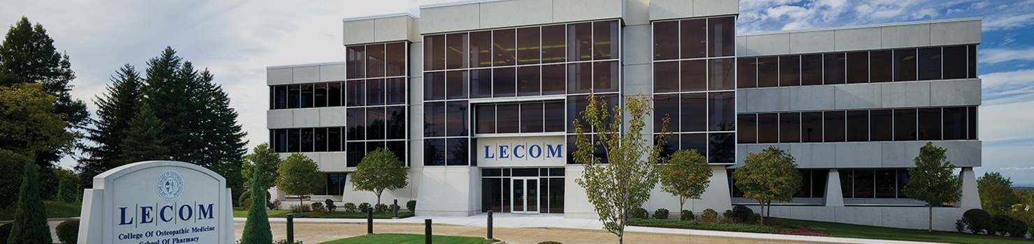 Exterior of LECOM Erie Campus
