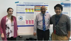 Osteopathic medical students presenting poster