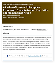 A Review of Prostanoid Receptors landing page