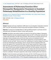 Assessment of Pulmonary Function landing page