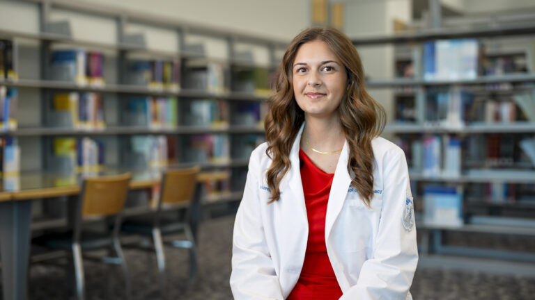 Pharm.D. program student in a classroom
